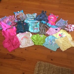 Toddler girls 2T tops bundle